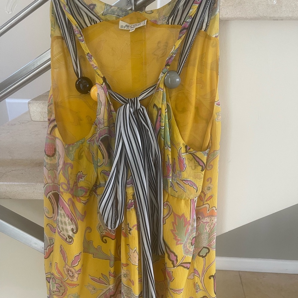 ETRO vintage Yellow and Gray top